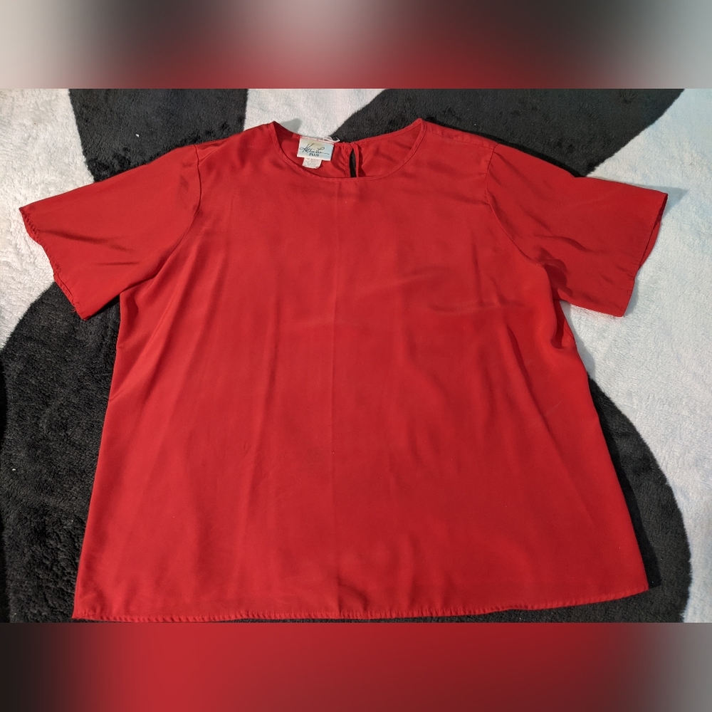 Red blouse
